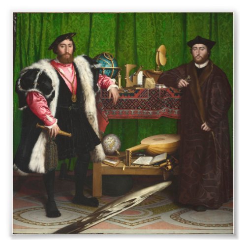 Hans Holbein The Younger _ The Ambassadors Photo Print