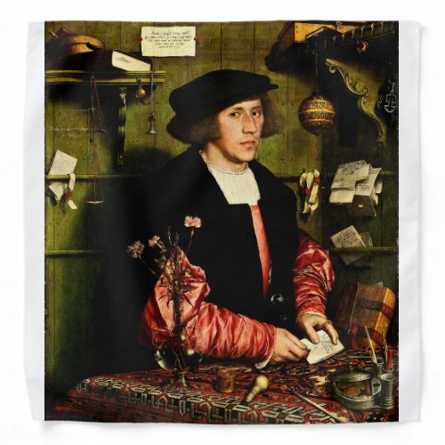 Hans Holbein The Younger _The Merchant Georg Gisze Bandana
