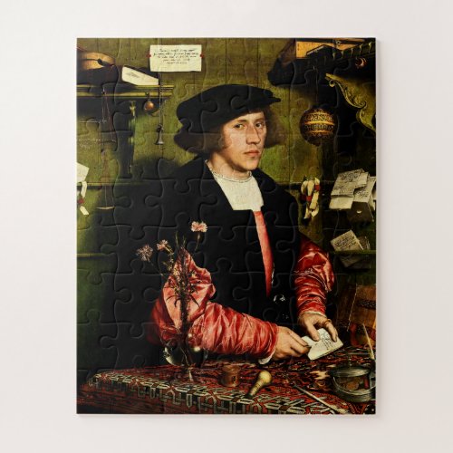 Hans Holbein The Younger _The Merchant Georg Gisze Jigsaw Puzzle