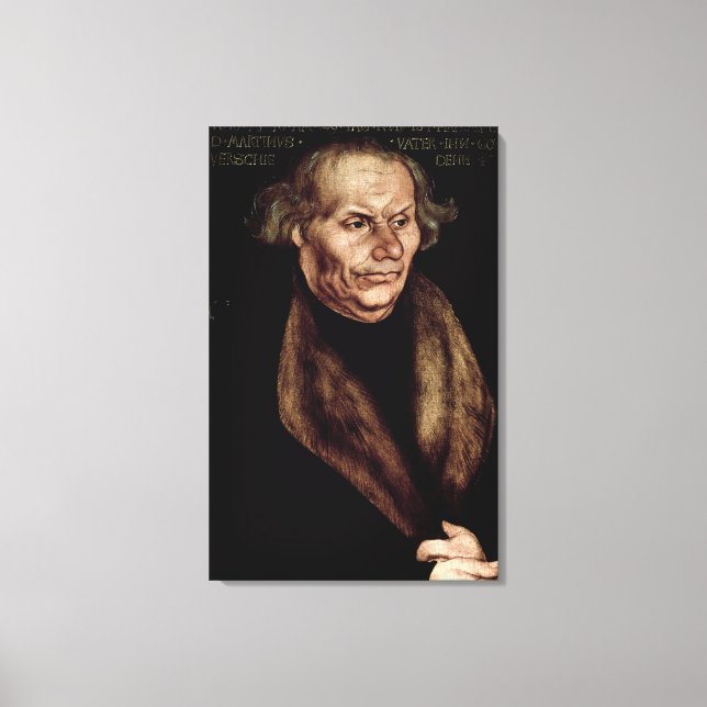 Hans Luther , Father of Martin Luther Canvas Print (Front)