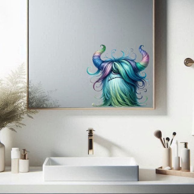 Hans - One-Eyed Monster Transparent Sticker (Start your day of with a SMILE!)