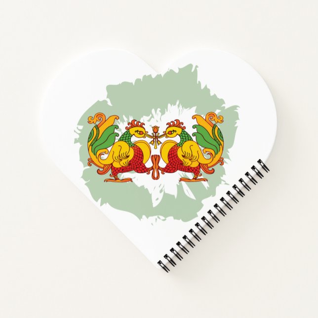 Hansa Puttuwa – Two Entwined Swans Notebook (Back)