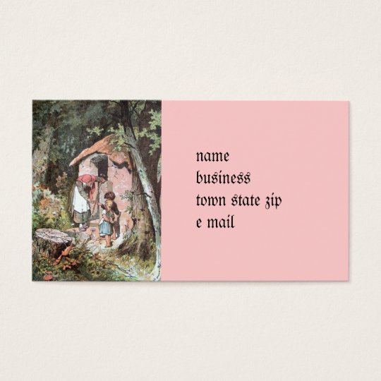 Hansel and Gretel and the Witch at the Door Business Card