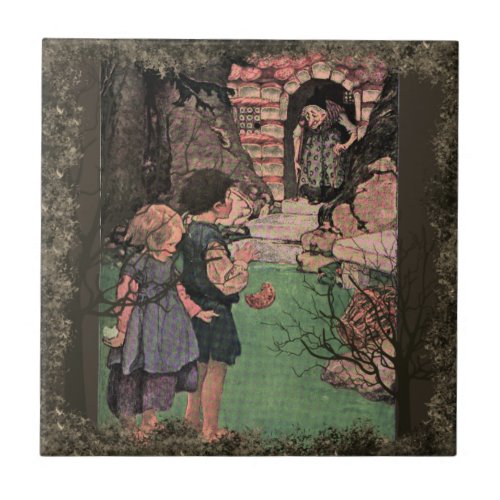  Hansel and Gretel Into the Forest  Ceramic Tile