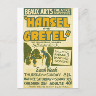 Hansel and Gretel - Opera by Engelbert Humperdinck Postcard