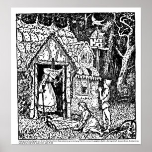 Hansel and Gretel, The Blue Fairy Book Poster
