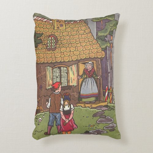 Hansel and Gretel Vintage Fairy Tale by Hauman Accent Pillow