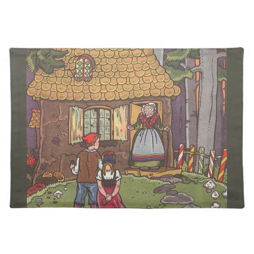 Hansel and Gretel Vintage Fairy Tale by Hauman Cloth Placemat