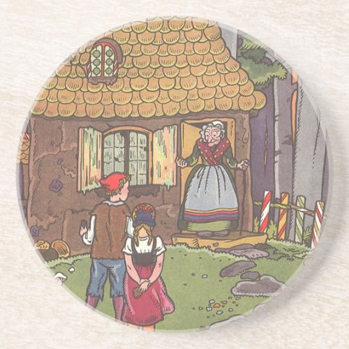 Hansel and Gretel Vintage Fairy Tale by Hauman Coaster