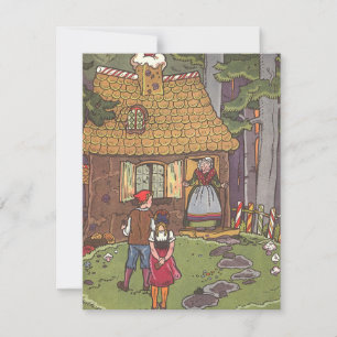 Hansel and Gretel, Vintage Fairy Tale by Hauman Invitation