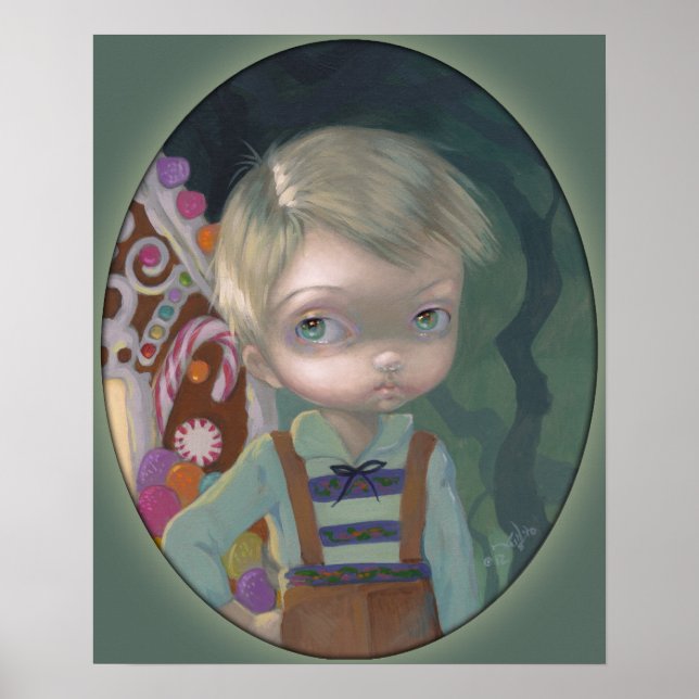 Hansel ART PRINT big eye lowbrow Gretel candy (Front)