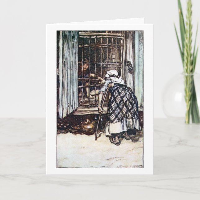 Hansel Caged by the Witch Card (Front)