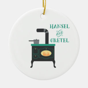 Hansel & Gretel Ceramic Ornament