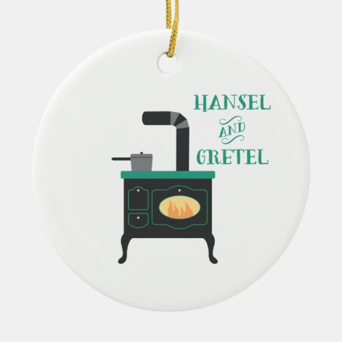 Hansel  Gretel Ceramic Ornament