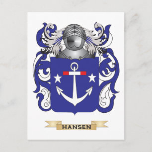 Hansen-(Denmark) Coat of Arms (Family Crest) Postcard