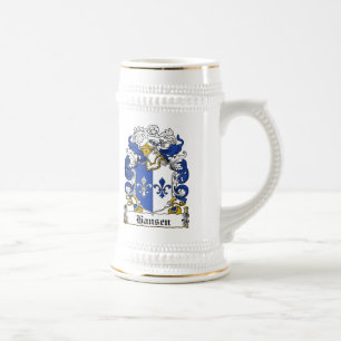 Hansen Family Crest Beer Stein