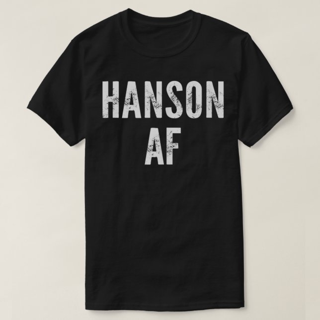 Hanson AF Tank Top (Design Front)
