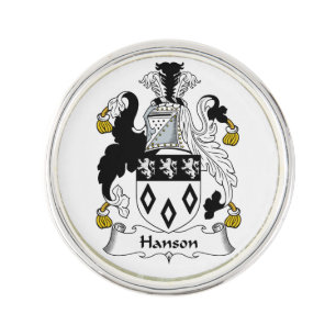 Hanson Family Crest Lapel Pin