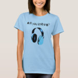 Hanson Headphones T-shirt at Zazzle