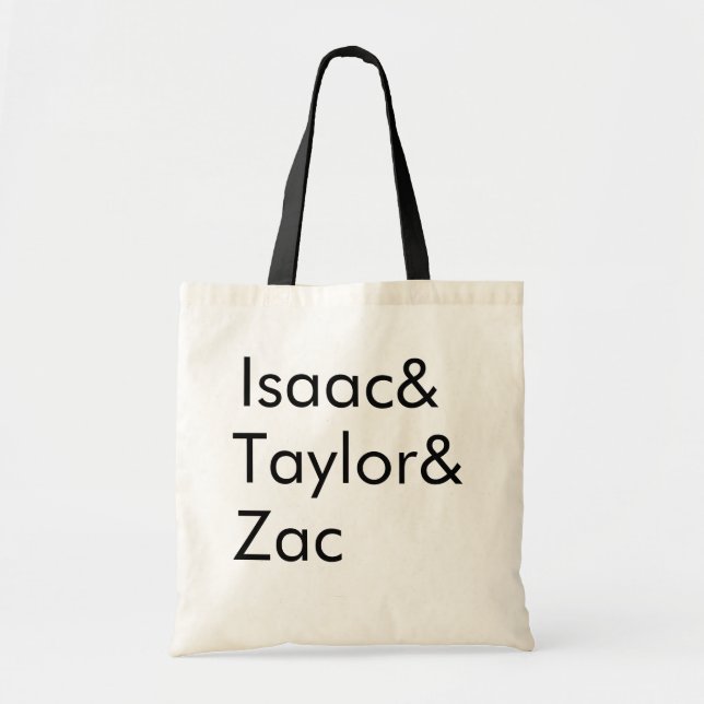 Hanson - Isaac&Taylor&Zac Tote Bag (Front)