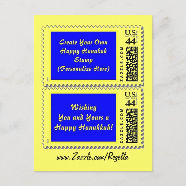 Hanukah postcard ad (Front)