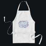 Hanukah Sameach Holiday Apron<br><div class="desc">Get in the holiday spirit with a dedicated Hanukkah apron for frying your latkes and donuts.</div>