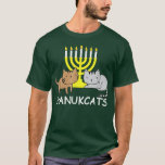 Hanukcats Funny Hanukkah Gift Cute Kawaii Cat  T-Shirt<br><div class="desc">Hanukcats Funny Hanukkah Gift Cute Kawaii Cat</div>