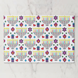Hanukiah Party Time Hanukkah Menorah Paper Pad