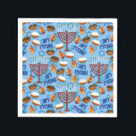 Hanukiahs, Menorahs, and Candles Pattern Paper Napkins<br><div class="desc">A good celebration is as much about the presentation as it is about food. Serve up the party with Hanukiahs,  Menorahs,  and Candles paper napkins that look good tucked in the collar or draped over your lap.</div>