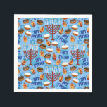 Hanukiahs, Menorahs, and Candles Pattern Paper Napkins<br><div class="desc">A good celebration is as much about the presentation as it is about food. Serve up the party with Hanukiahs, Menorahs, and Candles paper napkins that look good tucked in the collar or draped over your lap.</div>