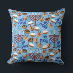 Hanukiahs, Menorahs, and Candles Pattern Throw Pillow<br><div class="desc">Accent your home with Hanukiahs,  Menorahs,  and Candles Pattern pillows and make yourself the envy of the neighborhood. Made from 100% grade A cotton,  these pillows are the perfect complement to your couch!</div>