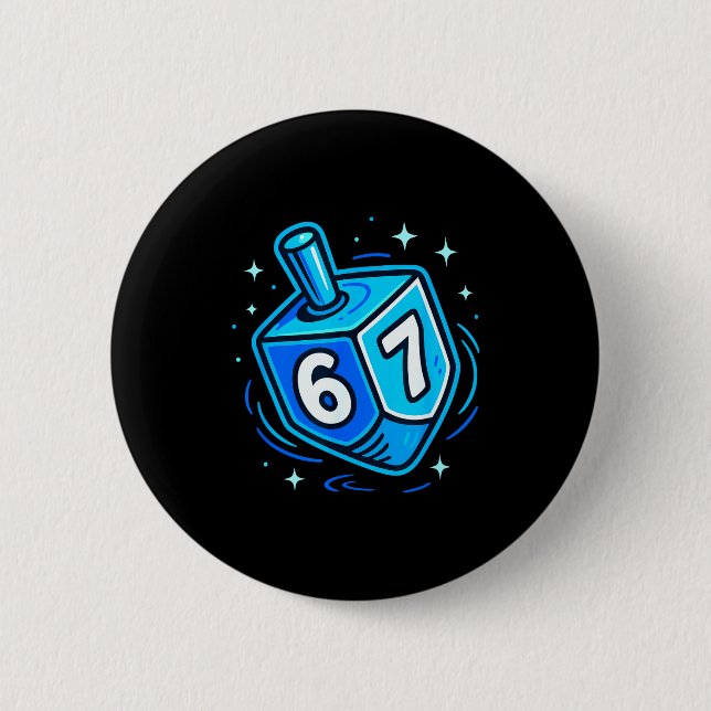 Hanukkah 67 Meme Chanukah Jewish Men Women Kids  Button (Front)