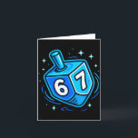 Hanukkah 67 Meme Chanukah Jewish Men Women Kids Card<br><div class="desc">Hanukkah 67 Meme Chanukah Jewish Men Women Kids</div>