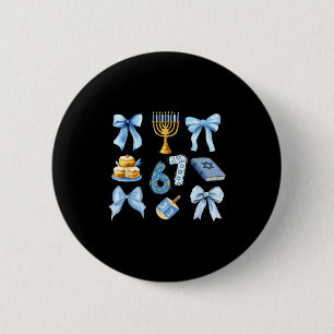 Hanukkah 67 Six Seven Girl Kids 67 Meme Coquette B Button