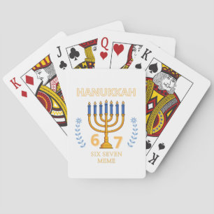 Hanukkah 67 Six Seven Meme Poker Cards