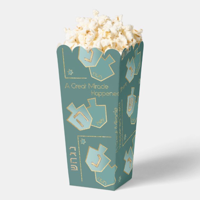 Hanukkah A Great Miracle Favor Boxes (Popped)