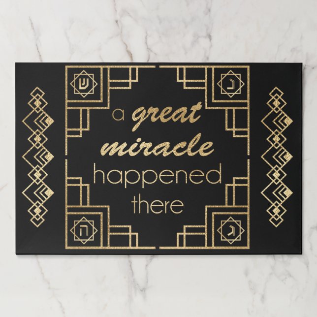 Hanukkah A Great Miracle Happened There Paper Pad (Front)