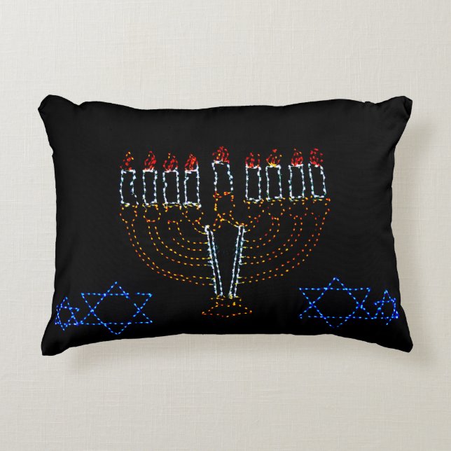 Hanukkah  accent pillow (Front)