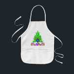 Hanukkah and Christmas Apron - Customized<br><div class="desc">Christmas and Hanukkah holiday gifts and apparel for families who celebrate both holidays features a Christmas Tree, Jewish Star and Chanukah menorah. Happy Holidays From Bonfire Designs!</div>