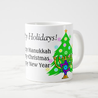 Hanukkah and Christmas Together Coffee Mug
