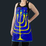 Hanukkah Apron<br><div class="desc">Our Hanukkah collection showcases our signature menorah design, so you can pay tribute to your heritage in a festive way. Whether you’re looking for comfy T-shirts or stylish throw pillows—or you want to adorn your walls or holiday table with cool decor—we have something for everyone. You can use our greeting...</div>