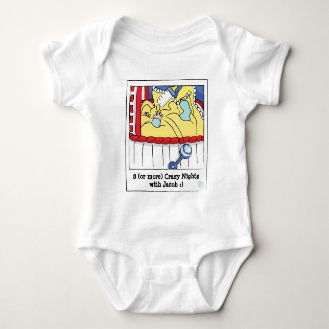 Hanukkah Baby Jersey Body Suit Baby Bodysuit (Front)