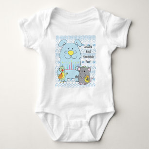Hanukkah Baby Jersey Body Suit/Cat+Mouse+Bird Baby Bodysuit