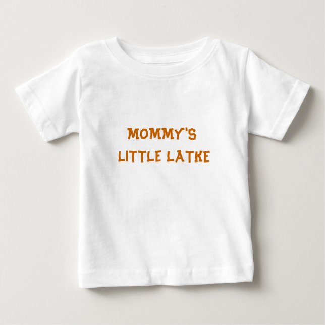 HANUKKAH BABY TODDLER SHIRT MOMMY'S LITTLE LATKE (Front)