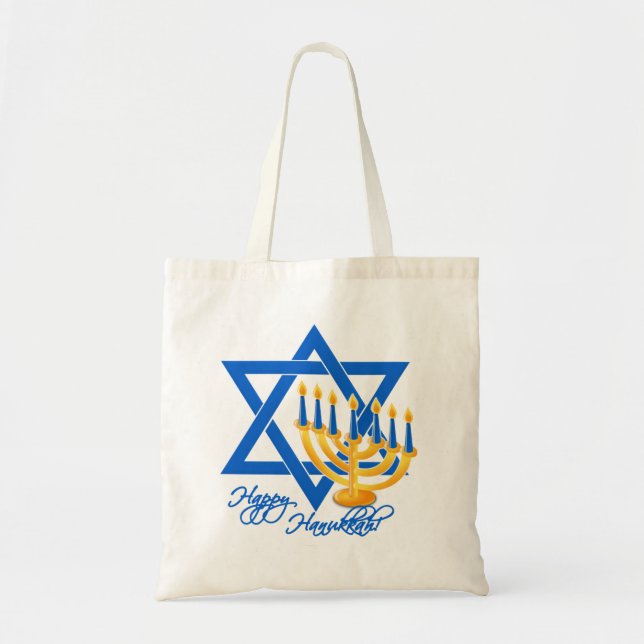 Hanukkah bag - choose style & color (Front)