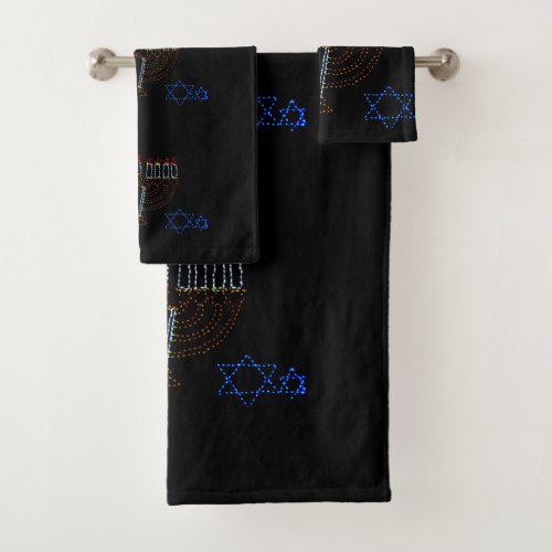 Hanukkah Bath Towel Set