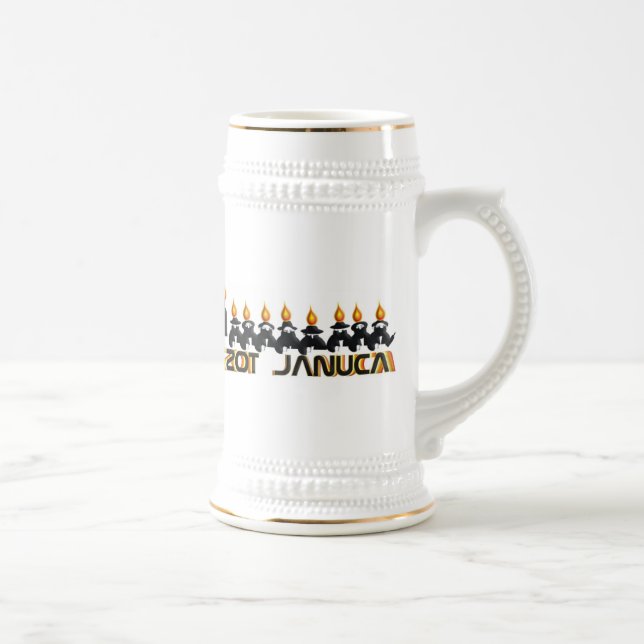Hanukkah Beer Stein (Right)