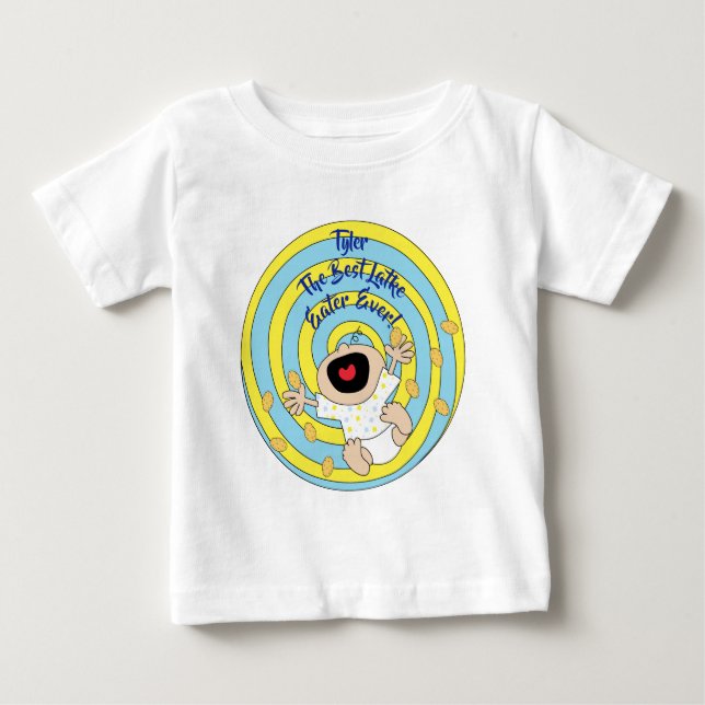 Hanukkah "Best Latke Eater" Baby T-Shirt (Front)