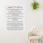 Hanukkah Blessings Hebrew English Lighting Candles Foam Board<br><div class="desc">Hebrew and English translation of the blessings recited when kindling the Chanukah lights, with the prayer "Hanerot Halalu". A beautiful piece of art to decorate your home for the holidays of Hanukkah to make reading the blessings easy for all present. Great idea for wall art for all Jewish homes, synagogues,...</div>