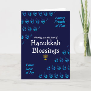 HANUKKAH BLESSINGS HOLIDAY CARD